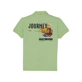 Status Quo Boys All-Over Graphic Printed Polo Collar Tshirt